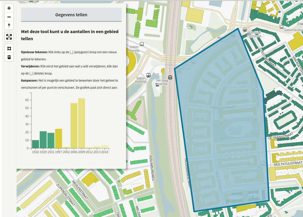 Schermafbeelding van het QGIS project